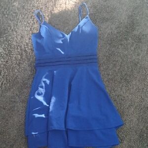JCPenney Royal Blue Layered Prom Dress
